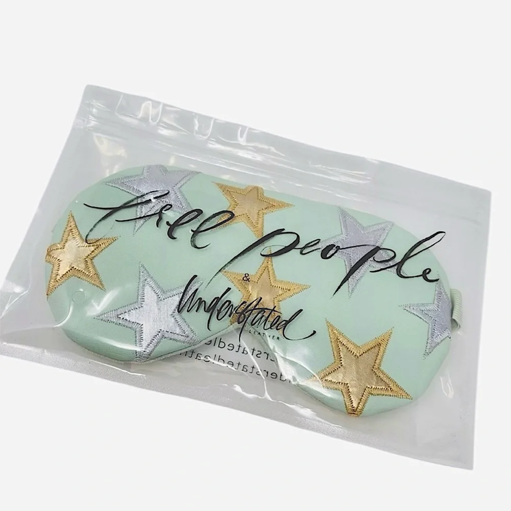 Free People X Understated Leather Starry Eyed Travel Eye Mask NEW NIP